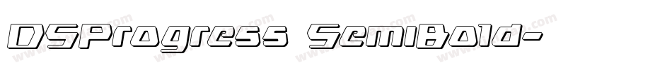 DSProgress SemiBold字体转换